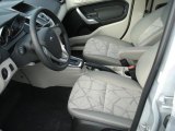 2012 Ford Fiesta SE Sedan Light Stone/Charcoal Black Interior