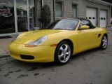 2002 Speed Yellow Porsche Boxster  #5776233