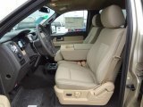 2012 Ford F150 XLT SuperCrew Pale Adobe Interior