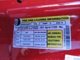 2007 Ford Ranger XLT SuperCab 4x4 Tire and Loading Information