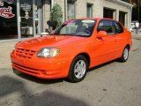 2004 Retro Red Hyundai Accent GL Coupe #5776223