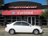 2009 Clear White Kia Spectra LX Sedan #57823007