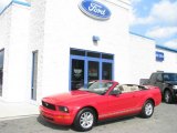 2008 Torch Red Ford Mustang V6 Deluxe Convertible #5772915