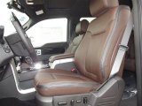 2012 Ford F150 Platinum SuperCrew 4x4 Platinum Sienna Brown/Black Leather Interior