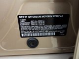 2012 BMW 5 Series 528i Sedan Info Tag
