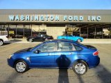2009 Vista Blue Metallic Ford Focus SEL Sedan #57823195