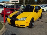 Screaming Yellow Ford Focus in 2007