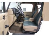 2000 Jeep Wrangler Sahara 4x4 Camel/Dark Green Interior