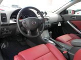 2012 Nissan Altima 2.5 S Coupe Red Interior