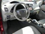 2011 Nissan LEAF SV Light Gray Interior