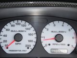 2001 Ford Mustang Saleen S281 Supercharged Convertible Gauges