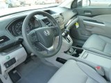 2012 Honda CR-V EX-L 4WD Gray Interior