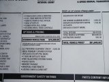 2010 Chevrolet Corvette Z06 Window Sticker