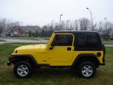 2002 Solar Yellow Jeep Wrangler SE 4x4 #57875723