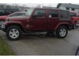 2007 Red Rock Crystal Pearl Jeep Wrangler Unlimited Sahara 4x4 #57875722