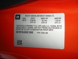 2010 Chevrolet Camaro SS Coupe Indianapolis 500 Pace Car Special Edition Info Tag