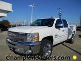 2012 Summit White Chevrolet Silverado 1500 LT Crew Cab #57873054