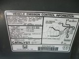2002 Honda Odyssey EX-L Info Tag
