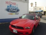 2010 Torch Red Ford Mustang V6 Convertible #57874444