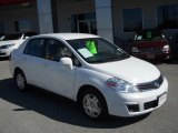 2010 Fresh Powder White Nissan Versa 1.8 S Sedan #57874386