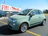 2012 Verde Chiaro (Light Green) Fiat 500 c cabrio Lounge #57876756