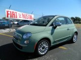 2012 Verde Chiaro (Light Green) Fiat 500 c cabrio Lounge #57876755