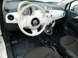 2012 Fiat 500 c cabrio Pop Tessuto Marrone/Avorio (Brown/Ivory) Interior