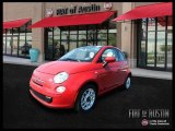 2012 Rosso (Red) Fiat 500 c cabrio Pop #57876658