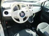 2012 Fiat 500 c cabrio Pop Tessuto Grigio/Avorio (Grey/Ivory) Interior