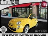 2012 Giallo (Yellow) Fiat 500 Lounge #57876575