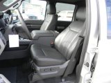 2012 Ford F350 Super Duty Lariat Crew Cab 4x4 Dually Black Interior