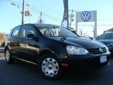 2007 Black Uni Volkswagen Rabbit 2 Door #57876328