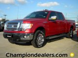 2011 Red Candy Metallic Ford F150 Lariat SuperCrew 4x4 #57872583