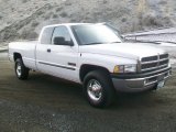 Bright White Dodge Ram 2500 in 2002