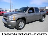 2008 Graystone Metallic Chevrolet Silverado 1500 LT Crew Cab #57872475