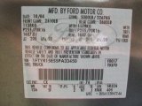 2005 Ranger Color Code for Dark Shadow Grey Metallic - Color Code: CX