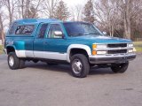 1994 Bright Teal Metallic Chevrolet C/K 3500 Extended Cab 4x4 Dually #58090313