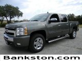 2011 Steel Green Metallic Chevrolet Silverado 1500 LT Crew Cab #57871988