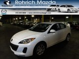 2012 Crystal White Pearl Mica Mazda MAZDA3 i Sport 4 Door #58238665