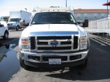 2008 Oxford White Ford F550 Super Duty XLT Crew Cab Chassis Dump Truck #58239301