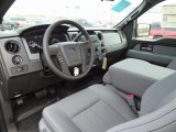 2012 Ford F150 STX Regular Cab Steel Gray Interior
