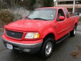 2000 Bright Red Ford F150 XLT Extended Cab 4x4 #58238500