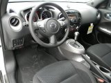 2012 Nissan Juke SV Black/Silver Trim Interior