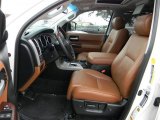 2011 Toyota Sequoia Platinum 4WD Red Rock Interior