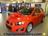 2012 Inferno Orange Metallic Chevrolet Sonic LTZ Hatch #58238296