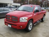 Flame Red Dodge Ram 1500 in 2008