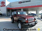 2009 Red Rock Crystal Pearl Coat Jeep Wrangler X 4x4 #57874864