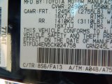 2012 Tacoma Color Code for Nautical Blue Metallic - Color Code: 8S6