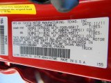 2012 Tacoma Color Code for Barcelona Red Metallic - Color Code: 3R3