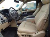 2012 Ford F150 Lariat SuperCrew Pale Adobe Interior